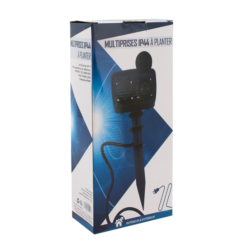 Multiprises à planter IP44