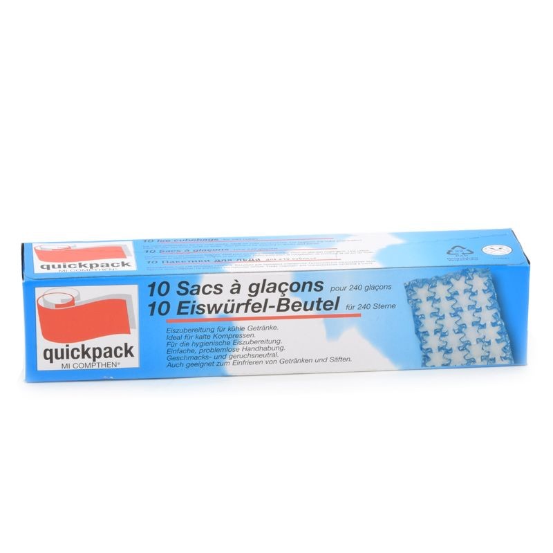 10 sacs à glaçons