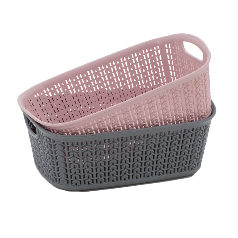 Panier de rangement 3L 'Novi' rose
