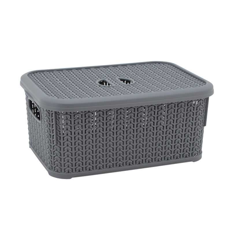 Panier de rangement 6L 'Novi' gris