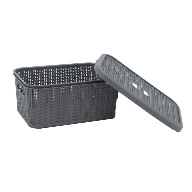 Panier de rangement 6L 'Novi' gris
