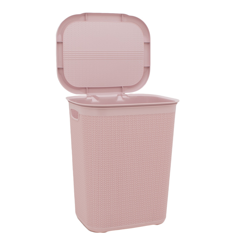 Coffre à linge 50L 'Novi' rose