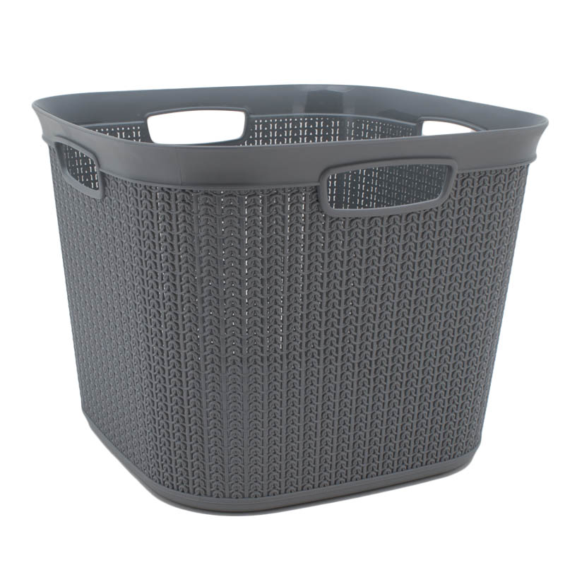 Panier à linge 41L 'Novi' gris