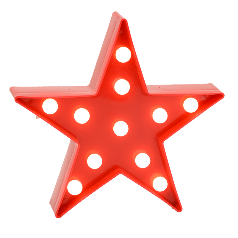 Etoile rouge lumineuse
