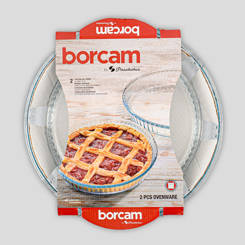 2 plats à tartes 'Borcam'