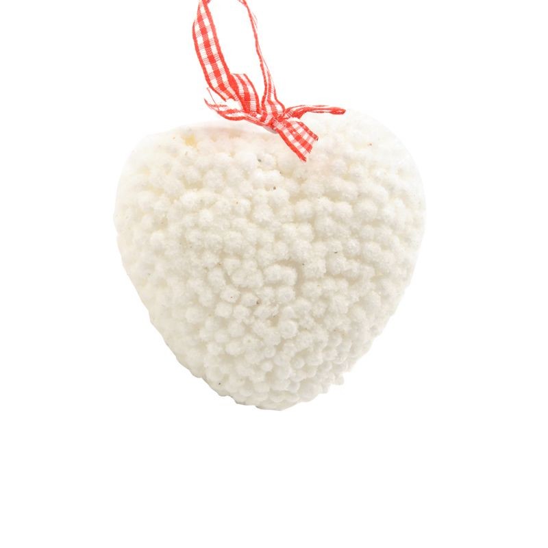 Coeur floconné vichy 'Sparkling' à suspendre