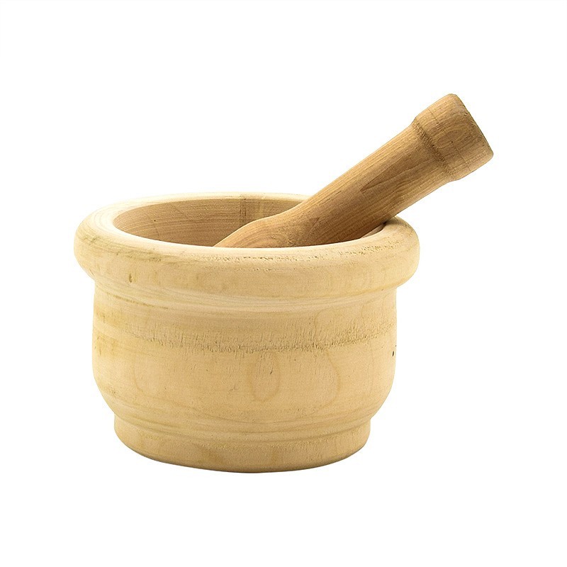 Pilon + mortier en bois