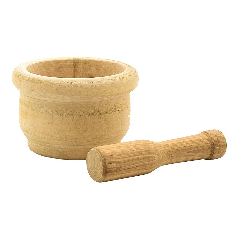 Pilon + mortier en bois