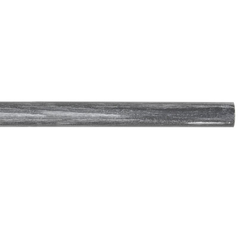 Barre à rideaux noire brossée argent 300cm