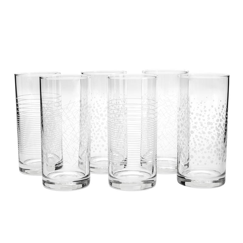 6 verres tubo 'Majestic'