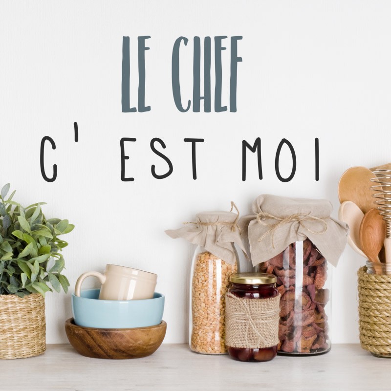 Sticker 'Le chef c'est moi'