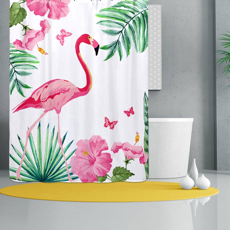 Rideau de douche 'Flamingo'