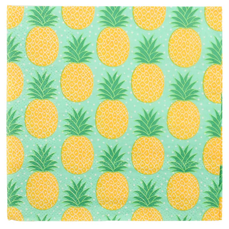 20 serviettes papier 'Ananas'