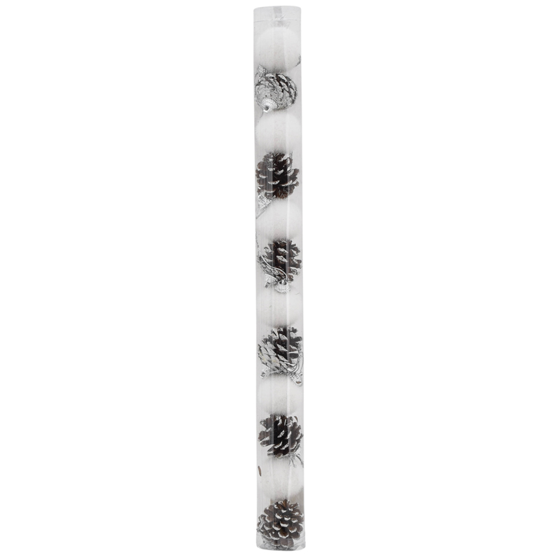 Tube 6 boules 6 pommes de pins
