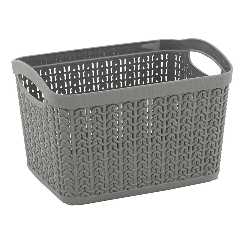 Panier de rangement 3.3L 'Novi' gris