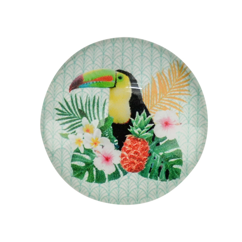Magnet rond 'Tropical'
