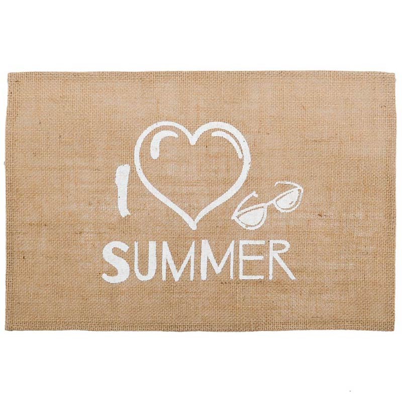 Set de table coeur Hello summer