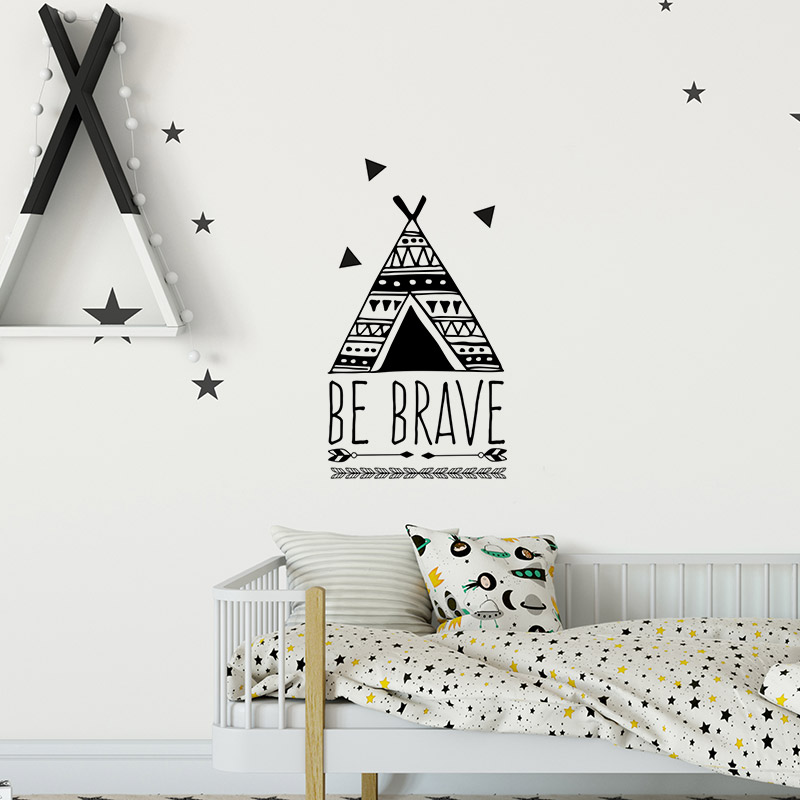Stickers 'Tipi be brave'