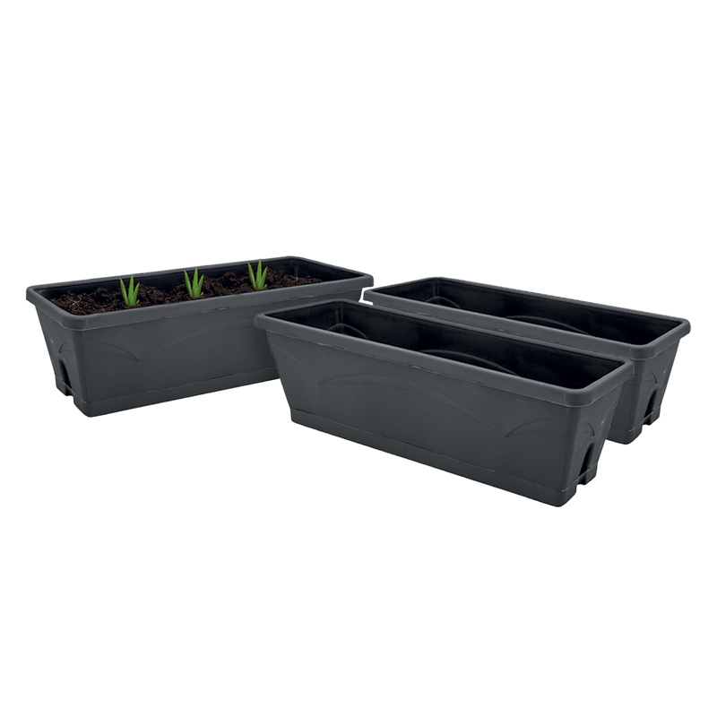 Lot de 3 balconnières avec plateaux Symphonie