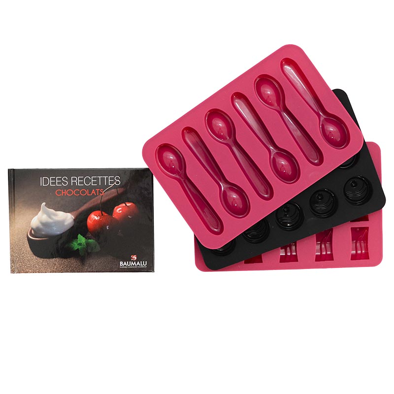 Kit 3 moules chocolat + recettes
