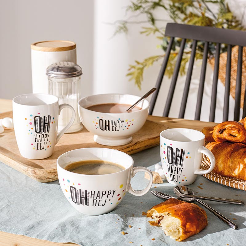 Mini mug 'Oh happy déj'