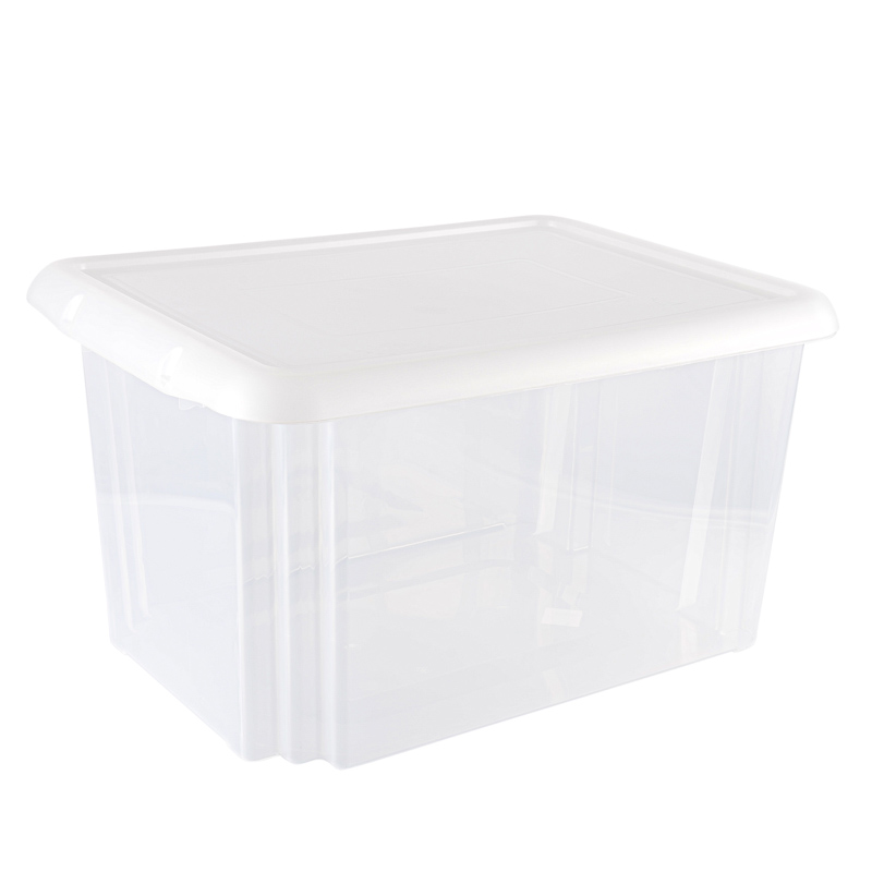 Grande Boîte boite de rangement 80 litres transparente