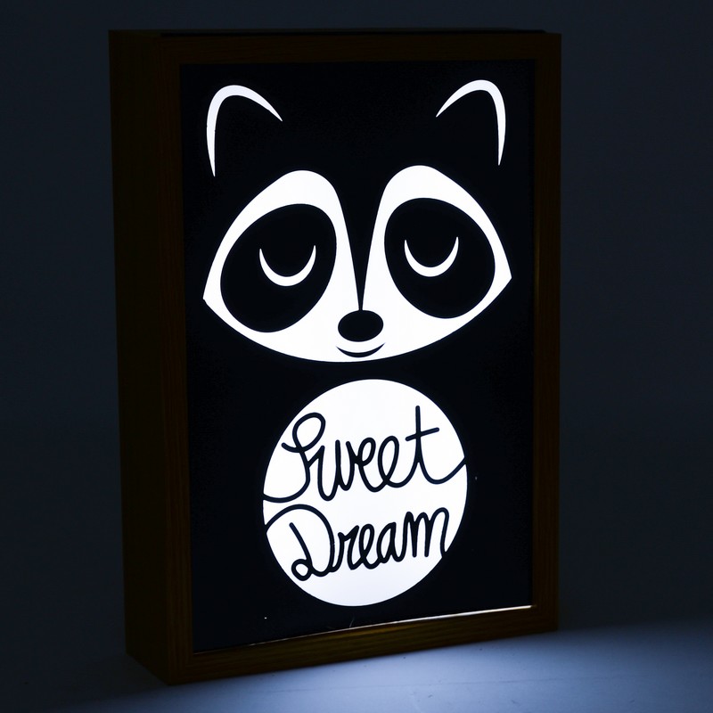 Boite lumineuse avec faces interchangeables