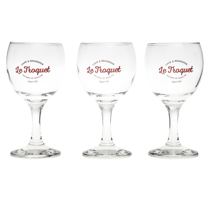 3 verres 'Le Troquet'