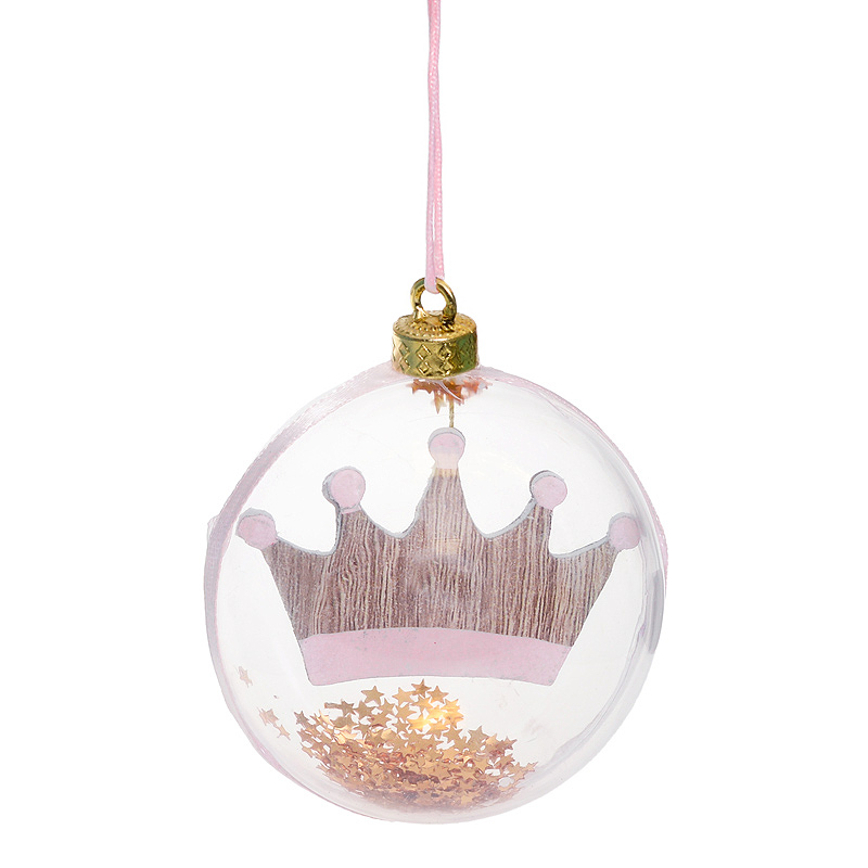 Boule couronne princesse étoiles