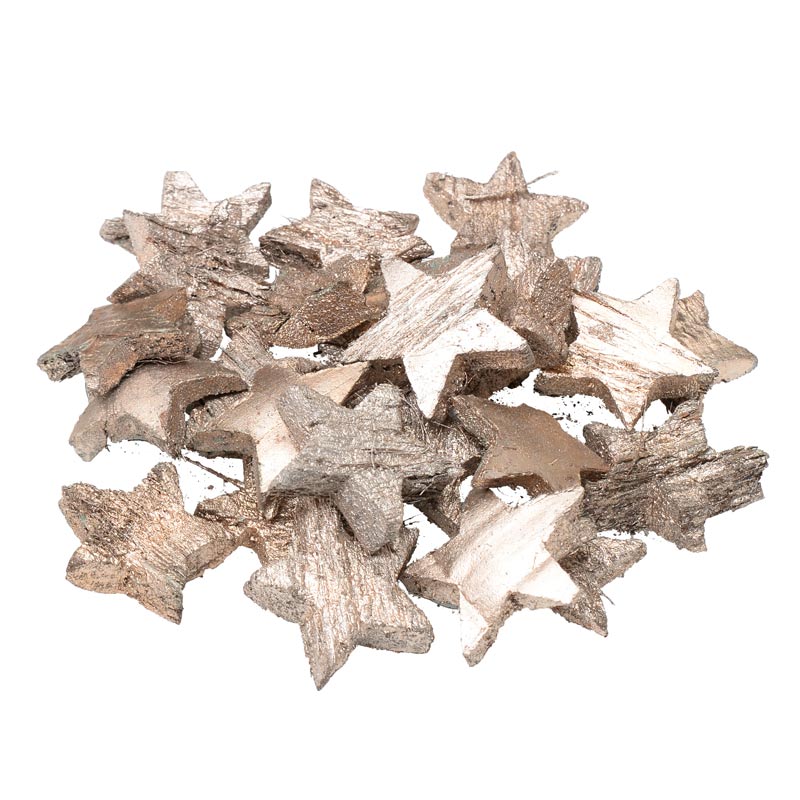 Sachet d'étoiles en bois 'Noël'