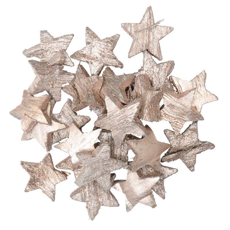 Sachet d'étoiles en bois 'Noël'