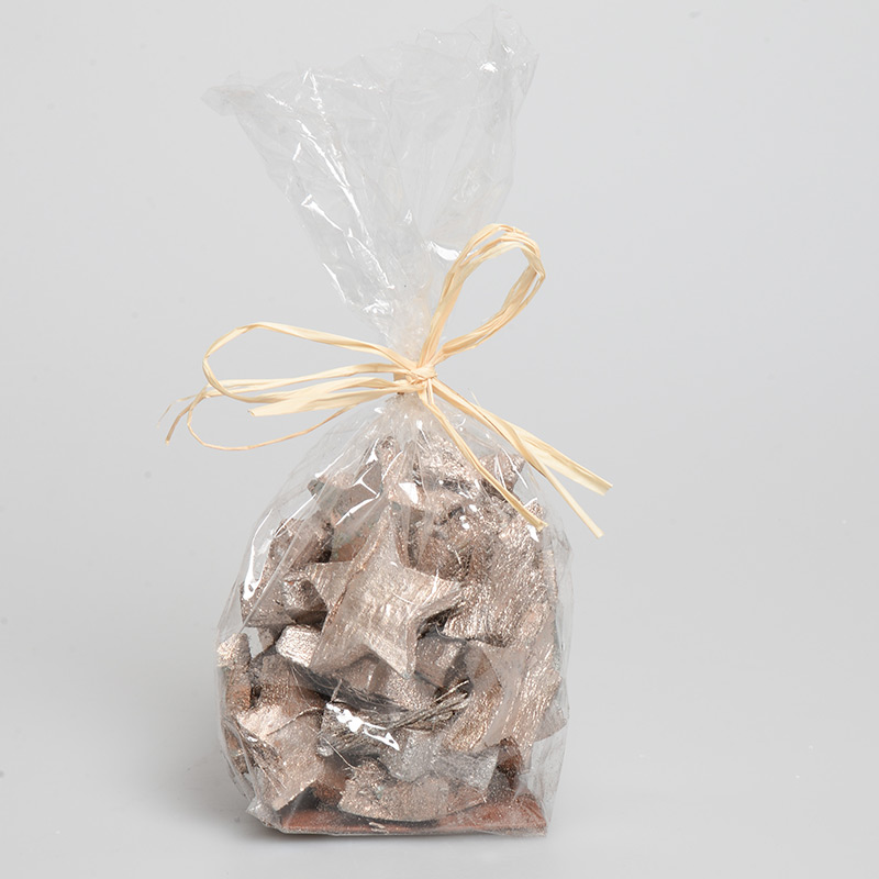 Sachet d'étoiles en bois 'Noël'