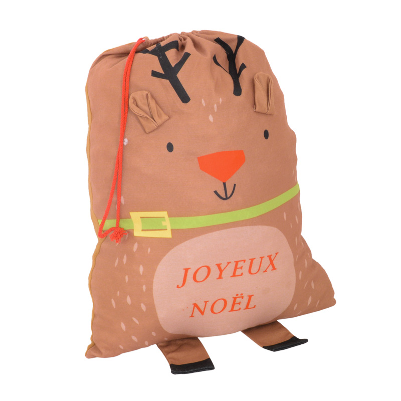 Hotte de Noël renne