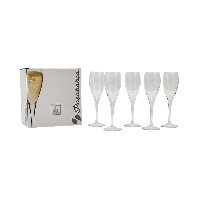 Lot de 6 flûtes à champagne 'Monte-Carlo'