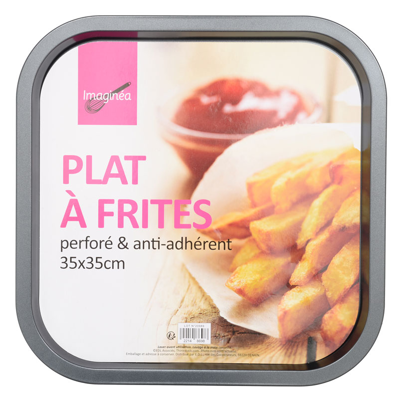 Plat à frites perforé