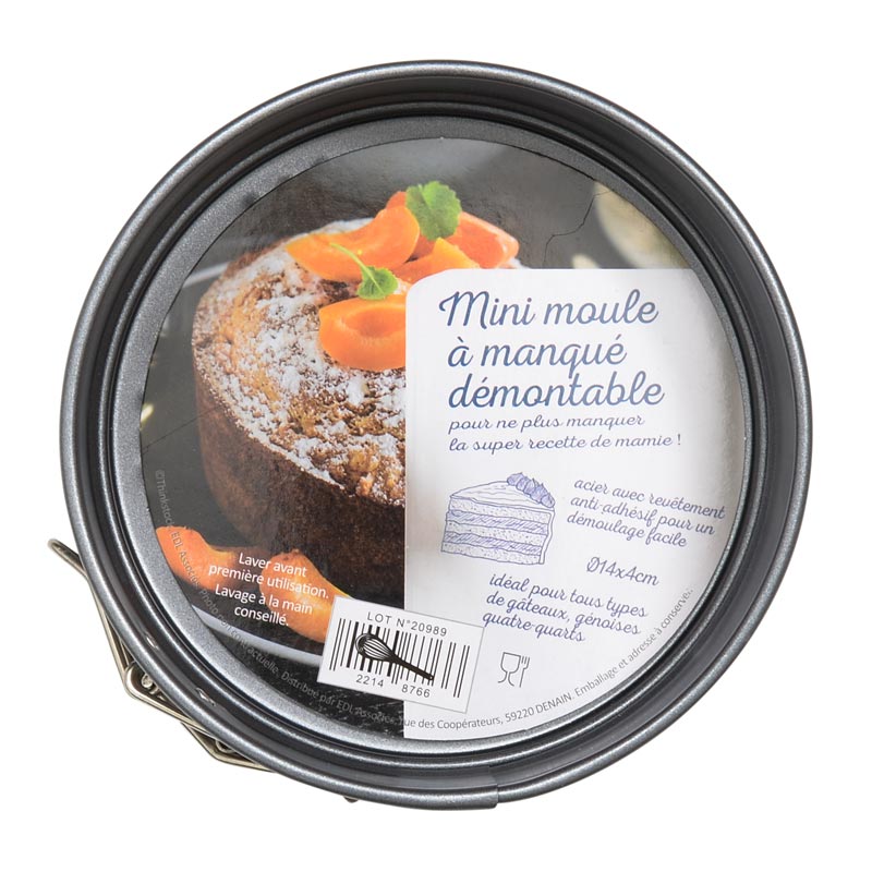 Mini moule à manqué démontable