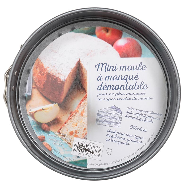 Mini moule à manqué démontable