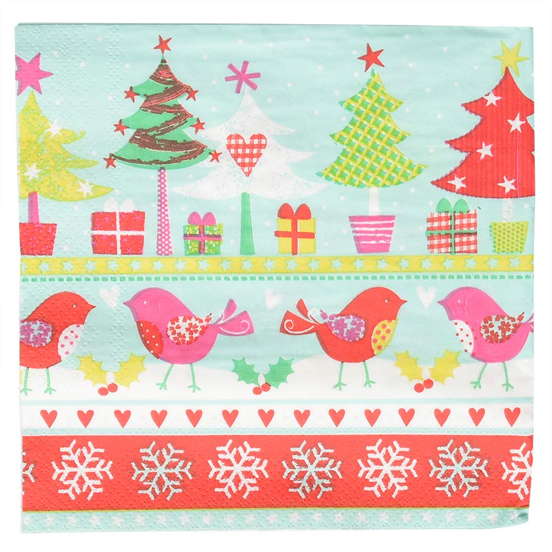 20 serviettes de Noël 'Folkolor'
