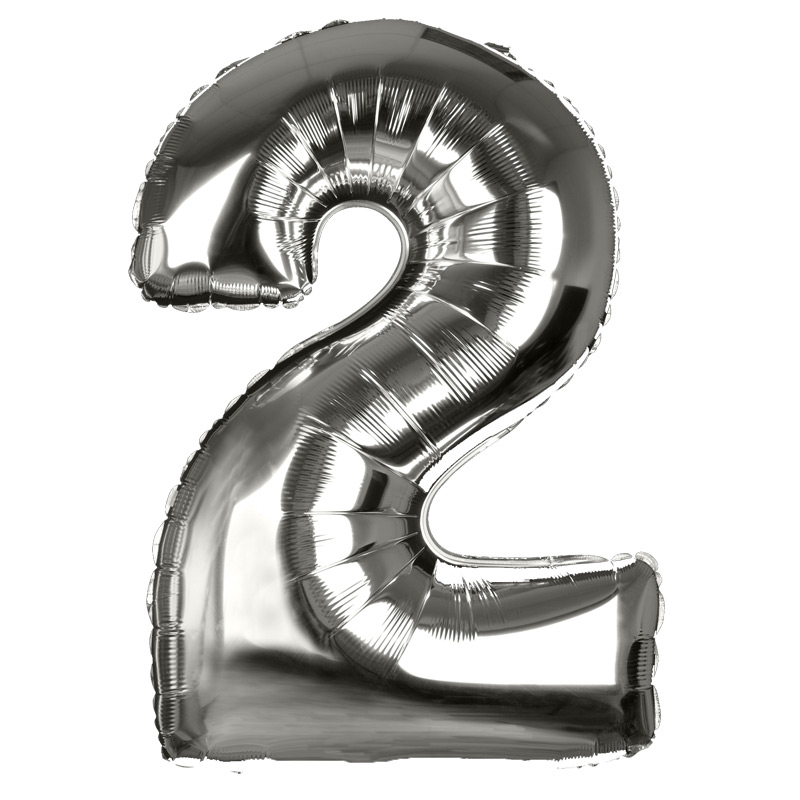 Ballon chiffre '2'