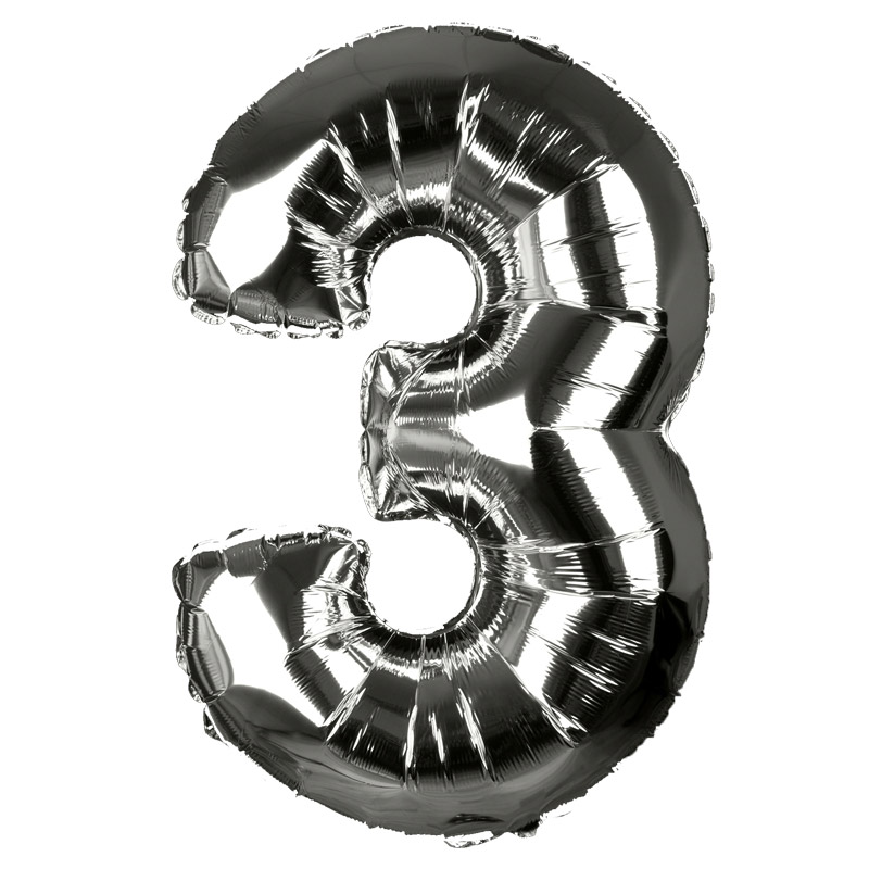 Ballon chiffre '3'