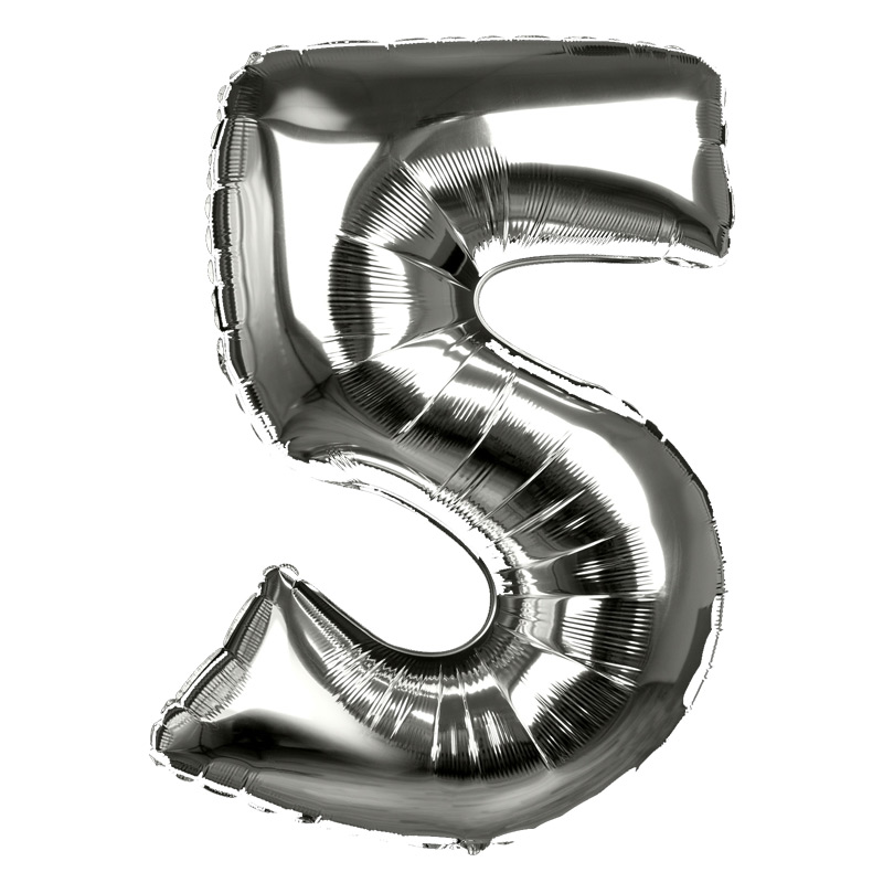 Ballon chiffre '5'
