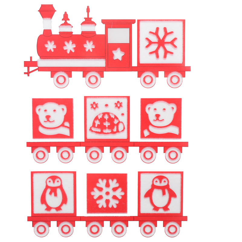 Stickers 'Petit train de Noël'