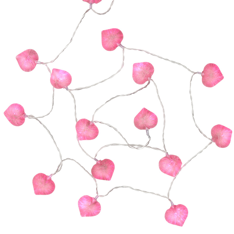 Guirlande lumineuse  '15 coeurs'