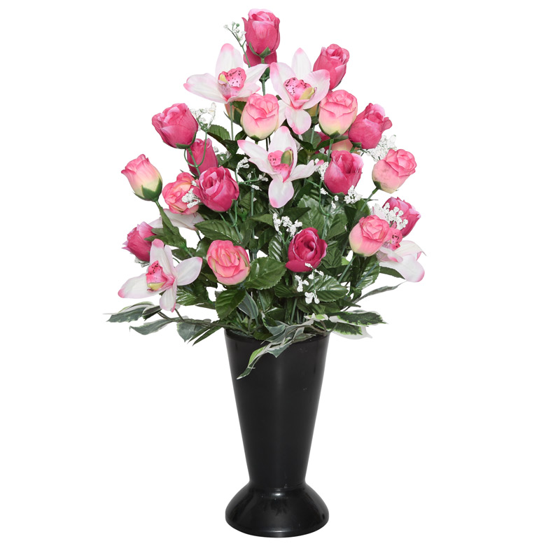 Vase Lesté Fleurs Artificielles