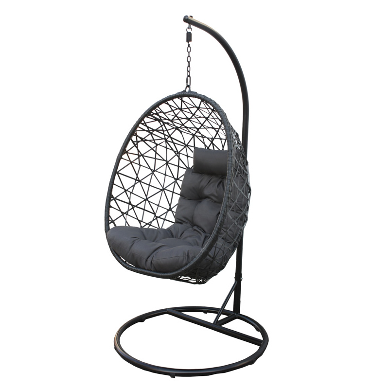 Fauteuil oeuf suspendu noir