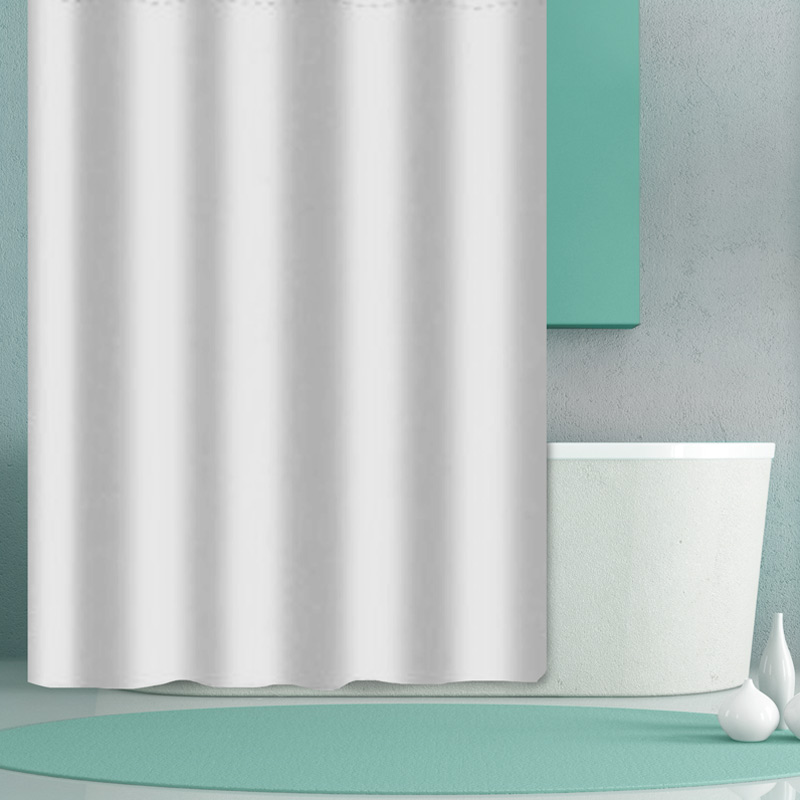 Rideau de douche blanc