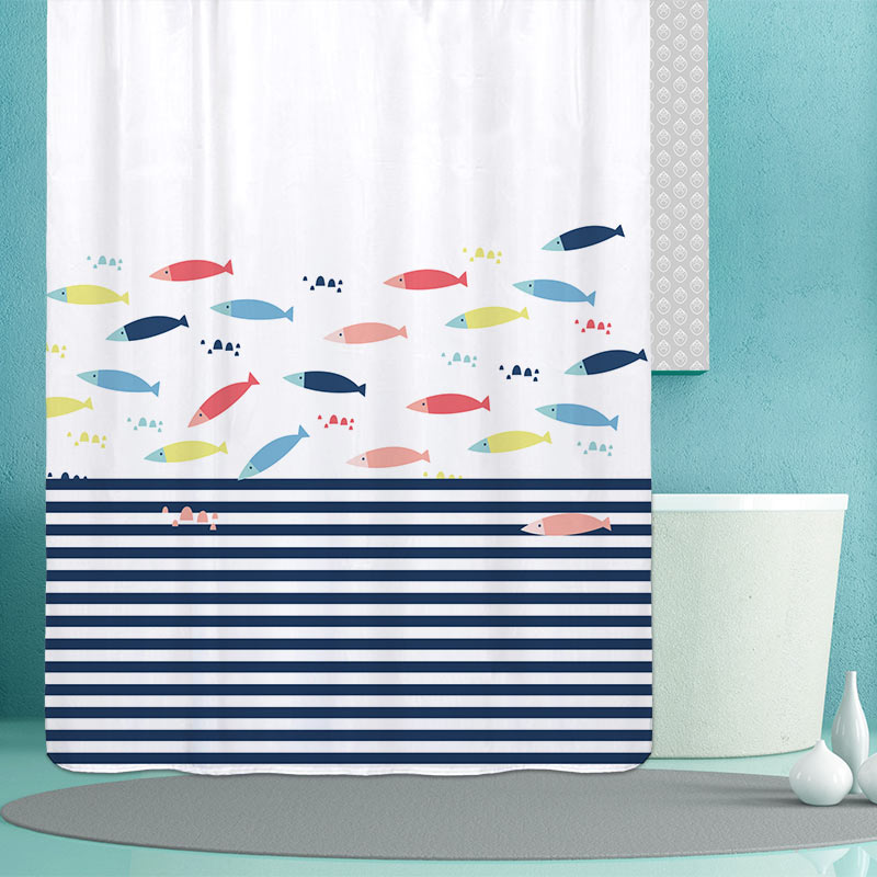 Rideau de douche 'p'tit poissons'