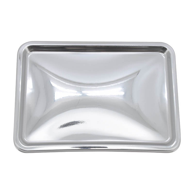 Lot de 2 plateaux de présentation argent