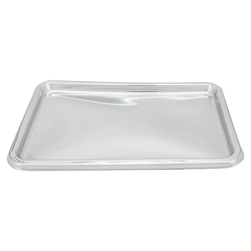 Lot de 2 plateaux de présentation argent