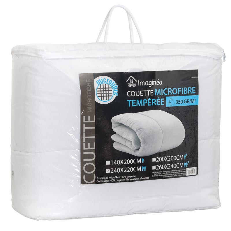 Couette microfibre 350gr/m² 